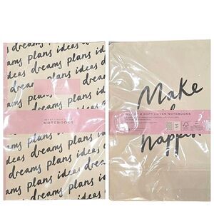 FSC Set of 2 Soft Cover Notebooks w/ Inspirational Text
